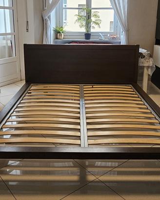 Letto Matrimoniale Legno Massiccio + Materasso