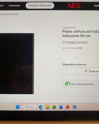 PIANO COTTURA INDUZIONE AEG
