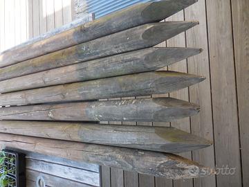 Pali tondi in legno Ø cm 8 altezza cm 200