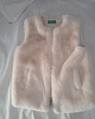 Gilet benetton pelliccia 