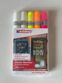 Edding 4095 pennarelli a gesso liquido per  vetri