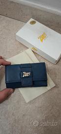 Astuccio Portachiavi in Pelle Zippo Blu Scuro