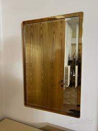 Specchio vintage contorno dorato