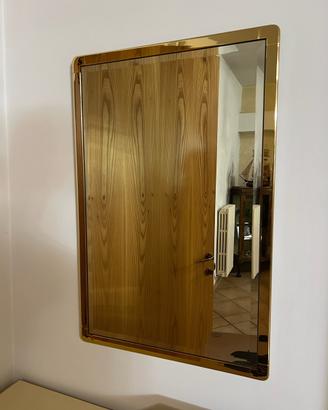 Specchio vintage contorno dorato