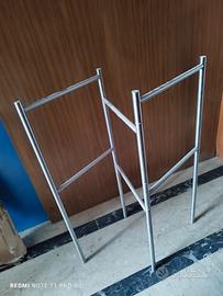 Appoggia asciugamani in metallo satinato – Design 