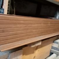 Porta a soffietto marrone 