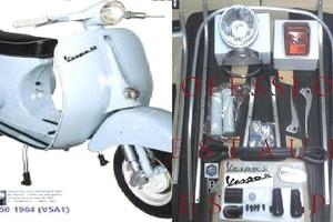 Pezzi Nuovi Vespa 50 1° Serie Faro Rotondo N L R