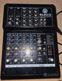 mixer audio con effetti