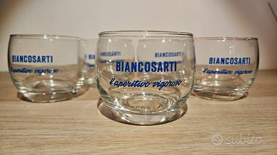 Set 5 bicchieri vetro Biancosarti aperitivo
