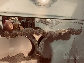 Consolle in vetro di murano