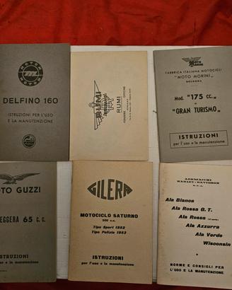 12 libretti istruzioni moto ristampa Legend Bike