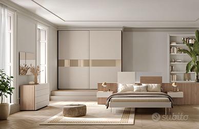 CAMERA MATRIMONIALE MINIMAL MODERNA COMPONIBILE