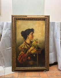 Quadro Ritratto Femminile Fine 800