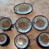 Servizio di piatti per 12 in ceramica Vietrese