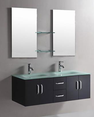 Mobile Bagno Doppio lavabo 151 cm Ice