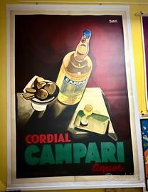 Manifesto Pubblicit Nizzoli Cordial Campari liquor
