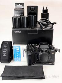 fujifilm x-t4 kit 3 batterie originali + altro