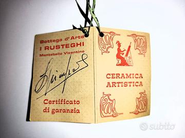 Certificato CERAMICA ARTISTICA VALERIO SPIMPOLO