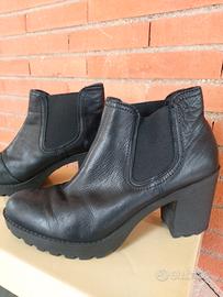 Bushwalker stivali donna n.39 pelle nero