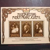 Francobollo Liechtenstein 1981 fogl. nuovo mnh