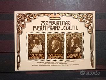Francobollo Liechtenstein 1981 fogl. nuovo mnh