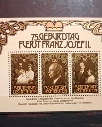 Francobollo Liechtenstein 1981 fogl. nuovo mnh