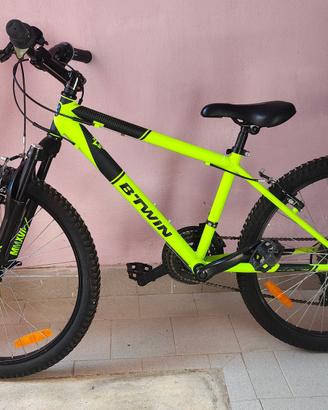 Bicicletta 9/12 anni B-Twin Rockrider 500 verde