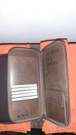 Portafoglio da viaggio Fedon in pelle, nuovo