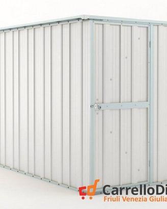 deposito attrezzi giardino 175x307cm 5,4mq bianco