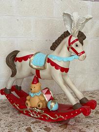 CAVALLO A DONDOLO CON ORSO H. 100 CM