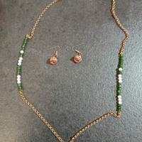 set collana orecchini elegante 