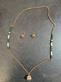 set collana orecchini elegante 