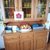 CREDENZA CON VETRINA ROVERE MASSELLO