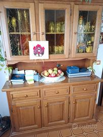 CREDENZA CON VETRINA ROVERE MASSELLO