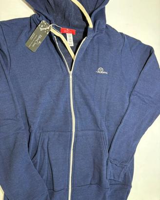 felpa donna con cappuccio e con cappuccio e zip