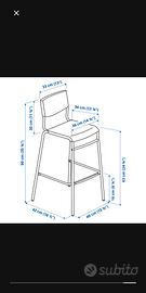 divano letto due posti e 4 sgabelli