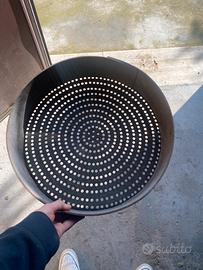 Antico Setaccio da Cereali in Metallo Vintage