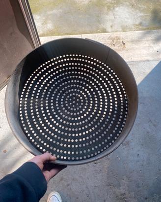 Antico Setaccio da Cereali in Metallo Vintage