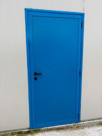 Porta in alluminio blu