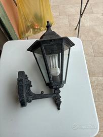 Lanterna illuminazione esterna ferro battuto