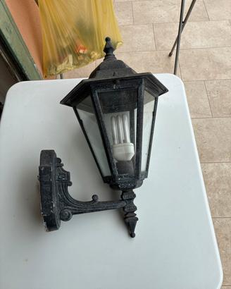 Lanterna illuminazione esterna ferro battuto