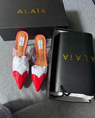 Scarpe con tacco alto Alaia rosse, taglia 38