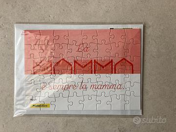 Cartolina puzzle Festa della mamma