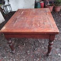 tavolo in cipresso con giunte