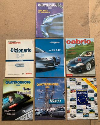 Lotto riviste QUATTRORUOTE 7 ALLEGATI anni 90-2000