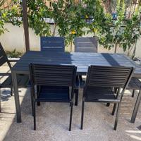 Set tavolo california + 6 poltrone