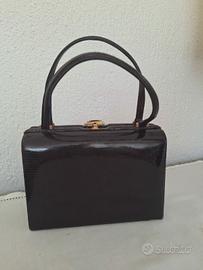 Borsetta vintage in pelle, originale anni 60.