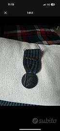 Medaglia vintage guerra in africa firma mussolini
