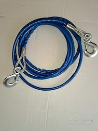 Cavo traino da 4 mt con 2 Ganci acciaio