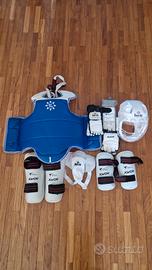 kit completo taekwondo taglia S  10/13 anni